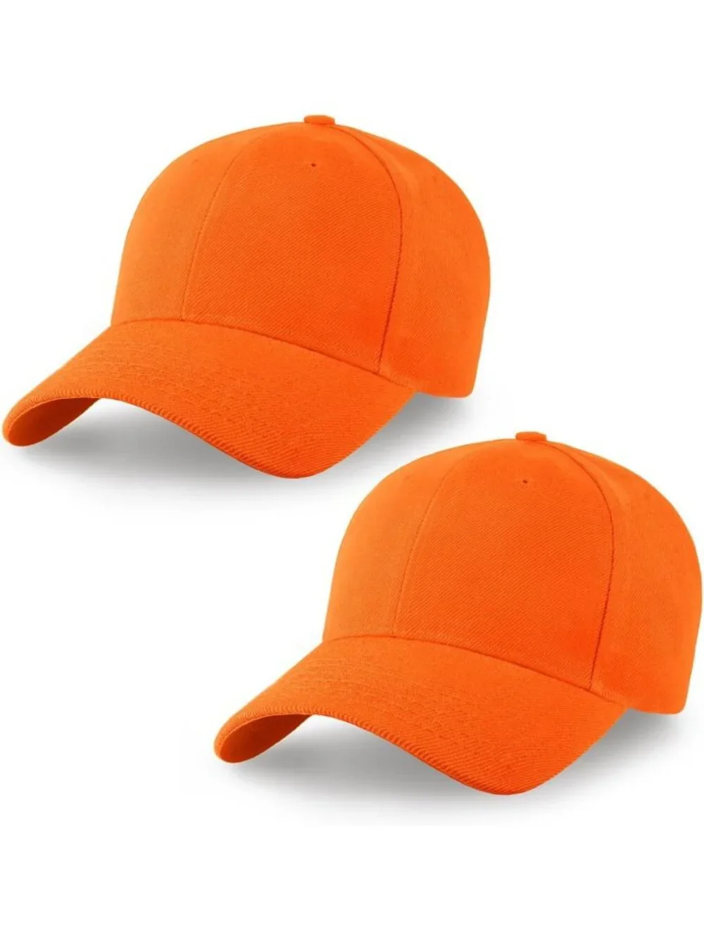 2-Pack Adjustable Snapback Baseball Caps | Structured Crown, Customizable
